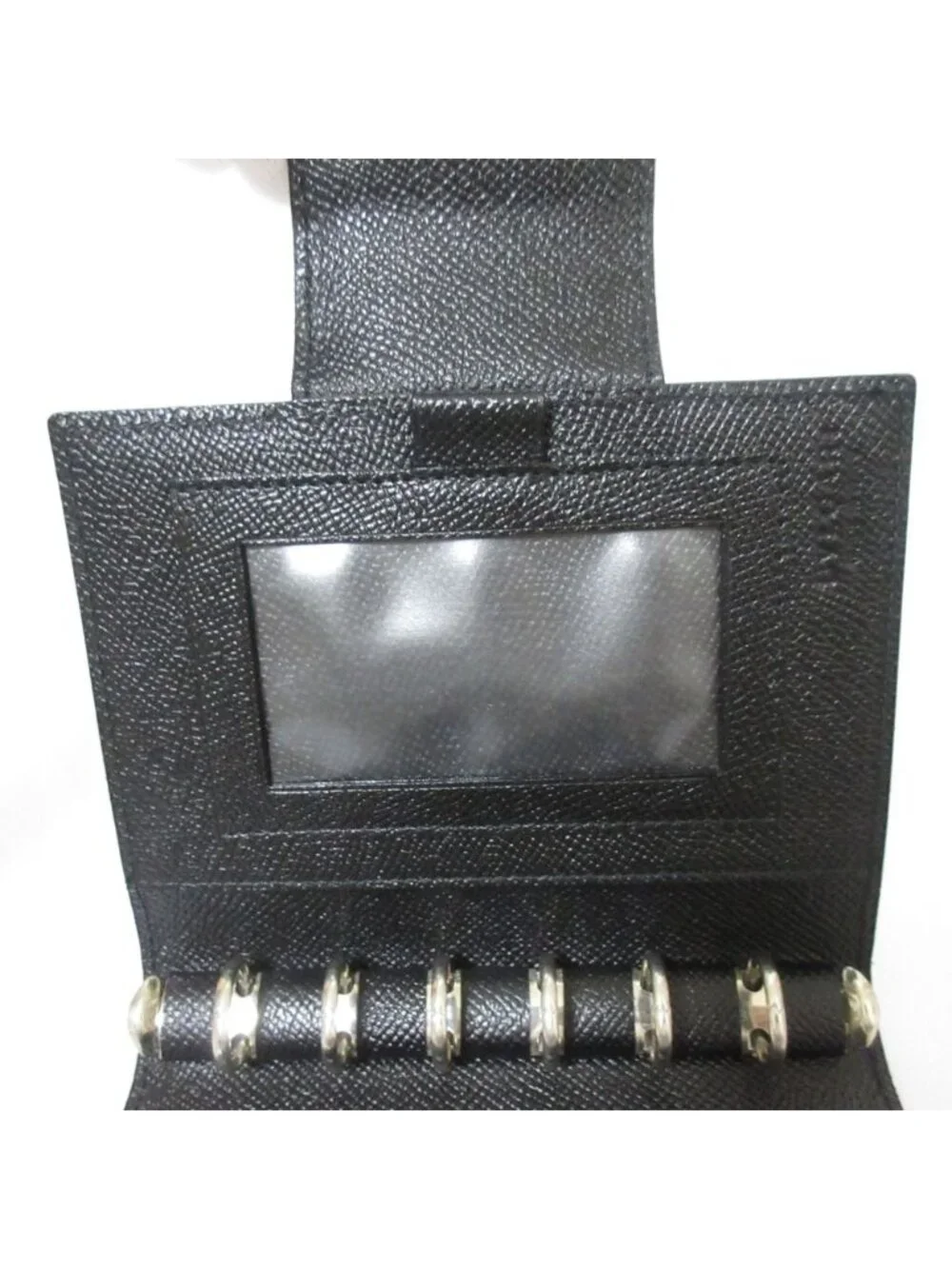 Bvlgari Bulgari Leather Planner Cover System Black Ring